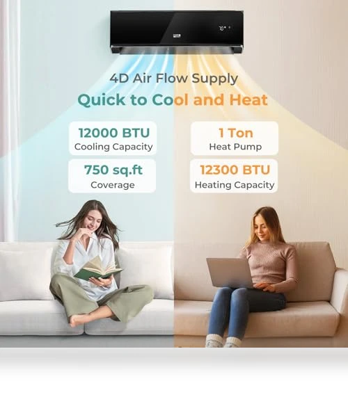 Wifi Enabled Mini Split Air Conditioner & Heater — Cooling Solutions, COSTWAY