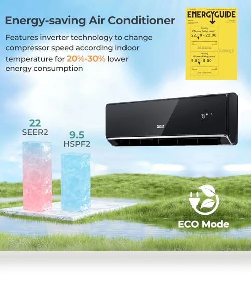 Wifi Enabled Mini Split Air Conditioner & Heater — Cooling Solutions, COSTWAY