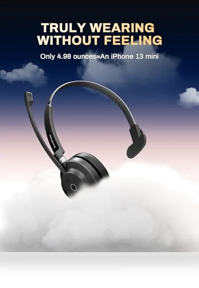 Wireless Headset with Mic — Headsets, Rownfusny