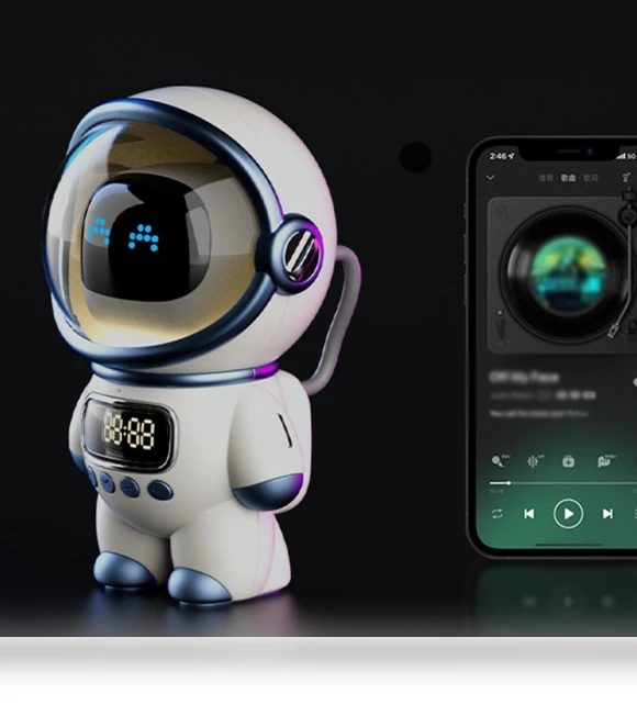 Wireless Stereo Alarm Clock — Alarm, Daily necessities-V