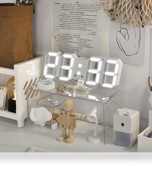 3D Digital Smart Alarm Clock — Clocks, Daily necessities-V