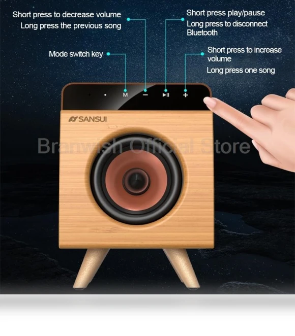 Bluetooth 5.0 Multimedia Mini Speaker — Portable Audio, Branwish