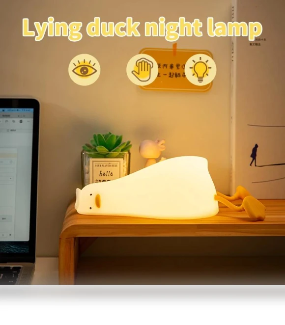 Dimmable Silicone Duck Night Light — Lamps & Shades, TOP-MALL-001