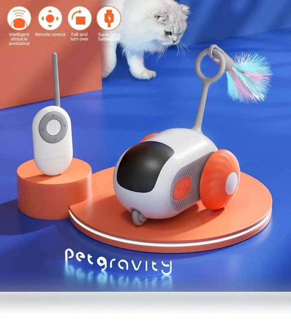Interactive Smart Toy Car for Cats — Cat Playthings, TOP-MALL-001
