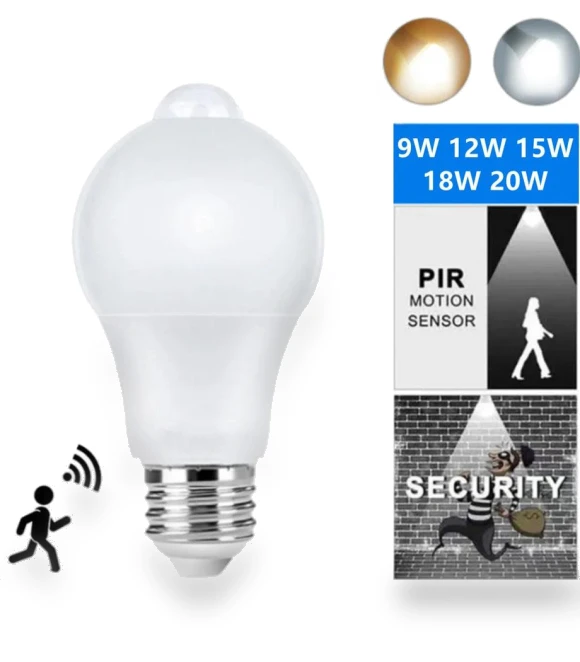 LED Motion Sensor Light Bulb — Outdoor Security & Flood Lighting, GuangZhouZhenqin
