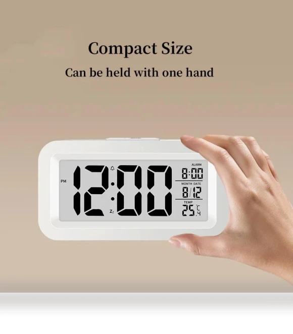 Mini Digital Alarm Clock with Temperature and Date — Alarms & Clocks, TOP-MALL-001
