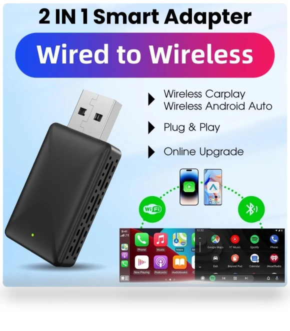 Mini Wireless Apple CarPlay Adapter — Stereo Receivers, JOHO - CarGear