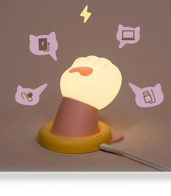 Silicone Night Light with Clap Control — Lamps & Shades, Warmya