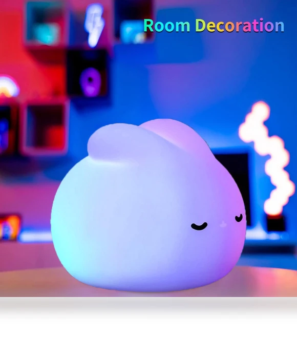Silicone Rabbit Night Light — Night Lights, TOP-MALL-001