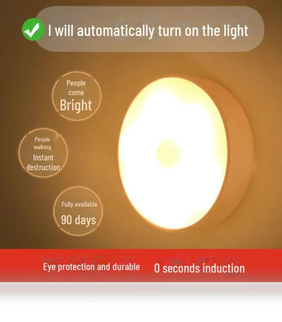Smart LED Night Light with Motion Sensor and Remote Control — Night Lights, WoW Home