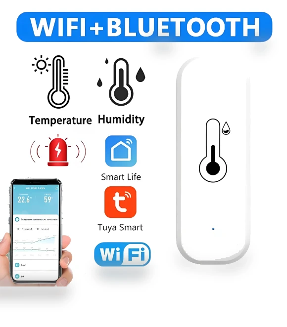 Smart Temperature and Humidity Sensor — Home Climate Control, YJMP home
