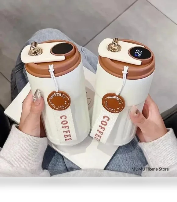 Smart Thermos Bottle with LED Temperature Display — Beverage Warmers, TOP-MALL-001