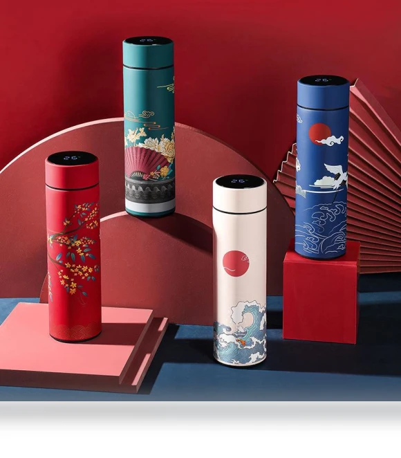 Smart Thermos Cup with Temperature Display — Beverage Warmers, WoW Home