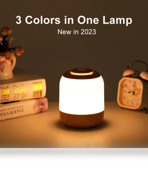 Touch Rechargeable Bedside Lamp — Night Lights, TOP-MALL-001