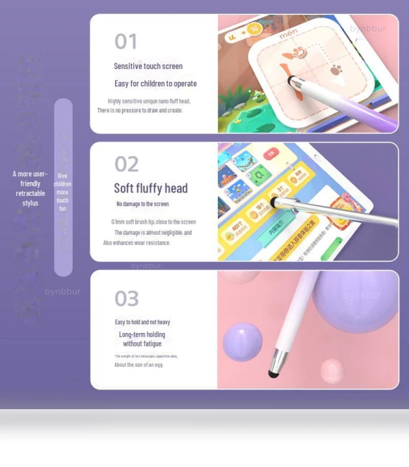 Universal Kids Retractable Touch Stylus — Styluses & Digital Pens, ElectroCN