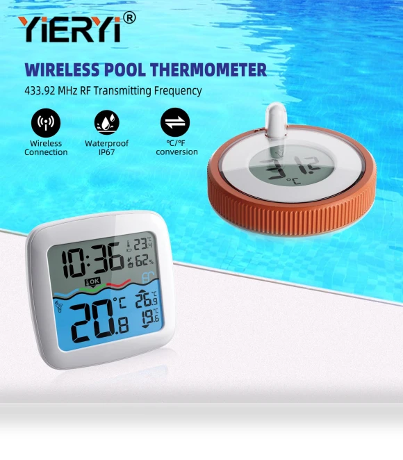 Wireless Pool Thermometer — Home Climate Control, yieryi