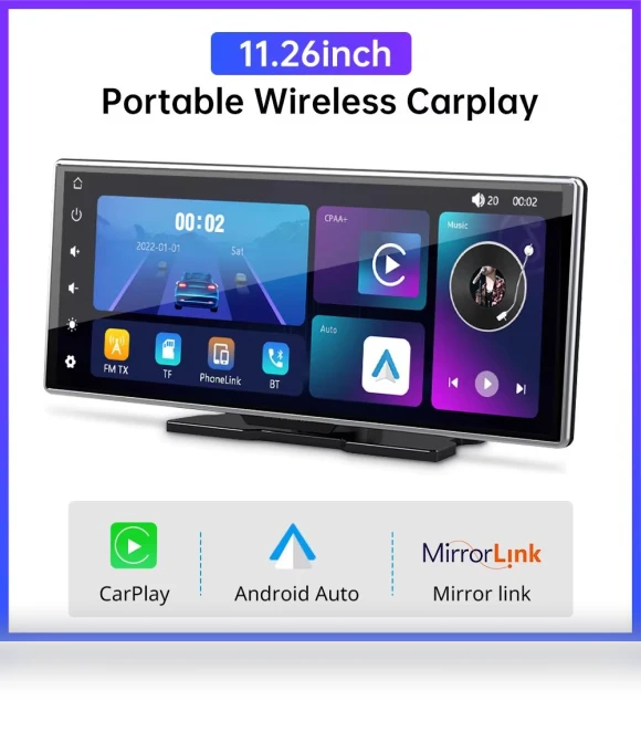 11.26-inch IPS Touchscreen Multimedia Video Player — Stereo Receivers, JOHO