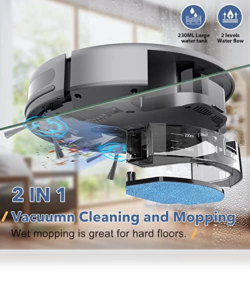 2 in 1 Robotic Vacuum Cleaner with Mopping — Smart Cleaning Robots