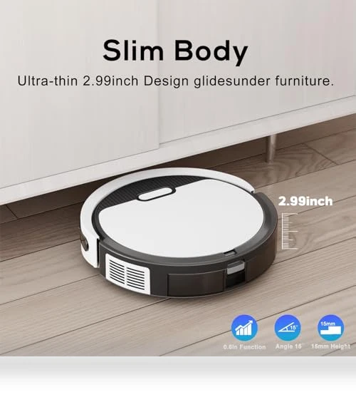 3-in-1 Ultra Thin Robot Vacuum and Mop Combo — Smart Cleaning Robots, Kipvvo