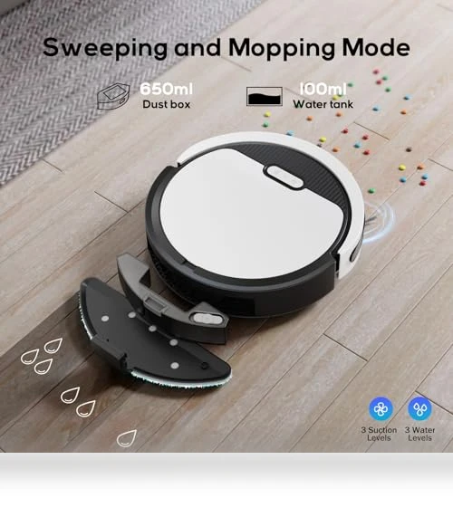 3-in-1 Ultra Thin Robot Vacuum and Mop Combo — Smart Cleaning Robots, Kipvvo