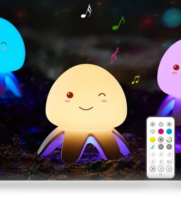 Adjustable LED Jellyfish Desk Lamp — Desk & Table Lighting, guangbaokejki