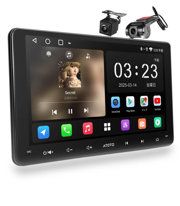 Android Display Audio Android Navigation 9 CarPlay Android Auto Wireless GPS 24 EQ AI Dash Cam Backup Camera Included... — Car Installation Essentials, Zen-Japan Electronics