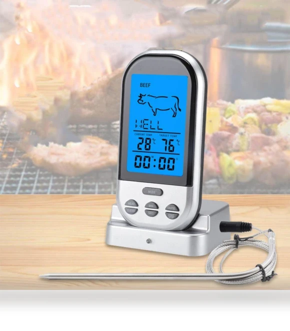 BBQ Thermometer with Timer Alarm — Grill Thermometers, Mongolia1