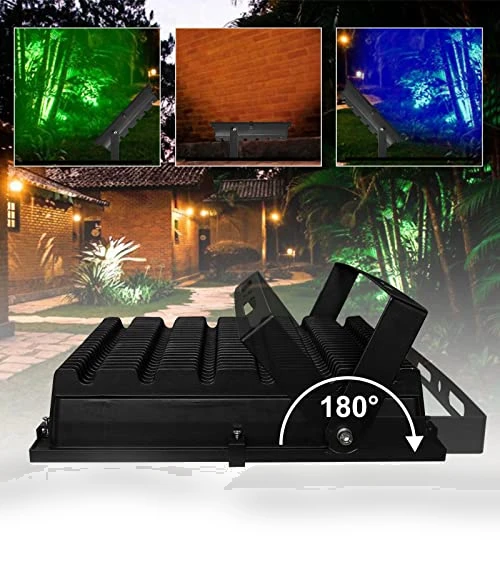 Bluetooth Control RGB LED Floodlight — Outdoor Security & Flood Lighting, ASIGN