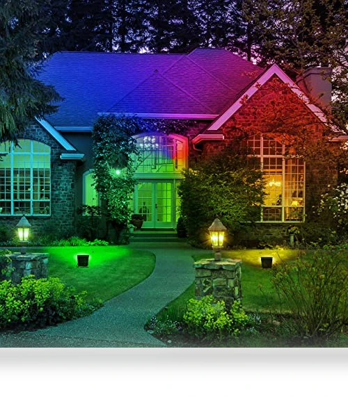 Bluetooth Control RGB LED Floodlight — Outdoor Security & Flood Lighting, ASIGN