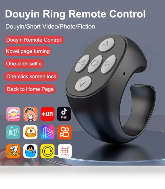 Bluetooth Selfie Remote Control Ring — Selfie Lights, Dream Garage
