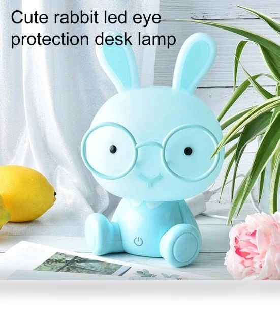 Cute Rabbit Lamp with Glasses — Creative Lighting Solutions, Blackcurrant