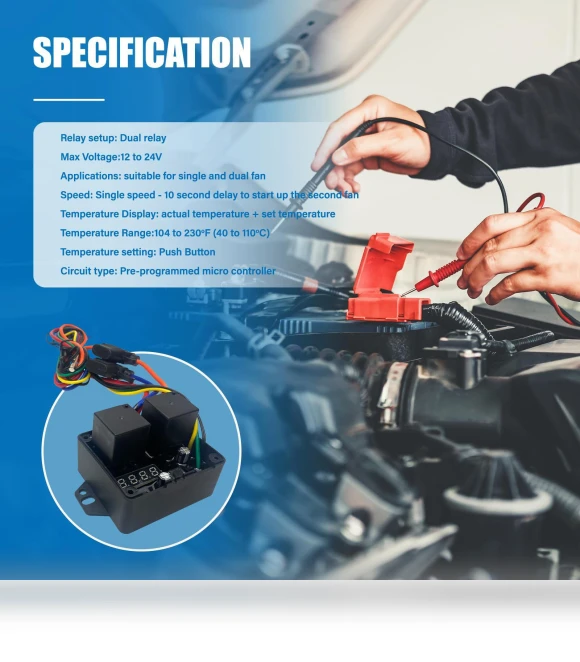 Digital Radiator Fan Controller — Radiator Fan Motors, Crafttradeonline