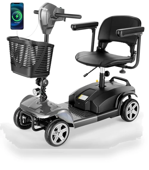 Foldable 4 Wheel Mobility Scooter — Push Scooters, Wooken