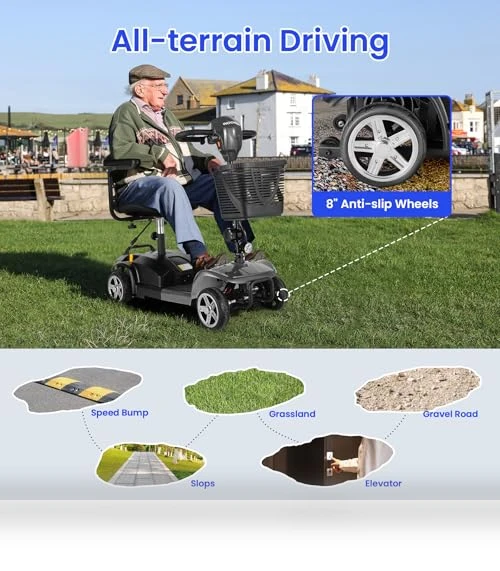 Foldable 4 Wheel Mobility Scooter — Push Scooters, Wooken