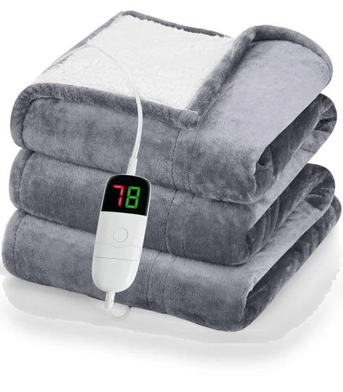 Heated Blanket Electric Throw — Electric, greenoak