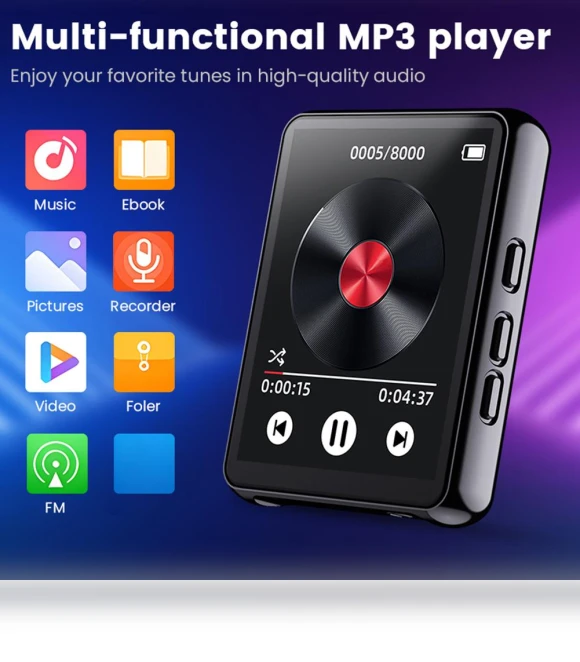 HiFi MP3 Player with Touch Screen — Portable Media Players, Wrigleys