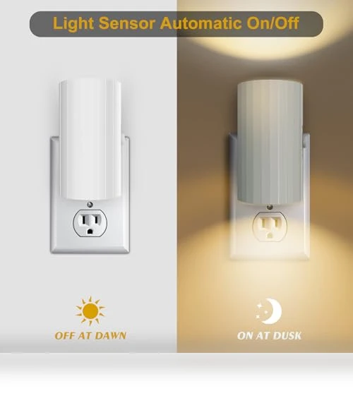 LED Night Light with Dusk to Dawn Sensor — Night Lights, WSKVEZZA