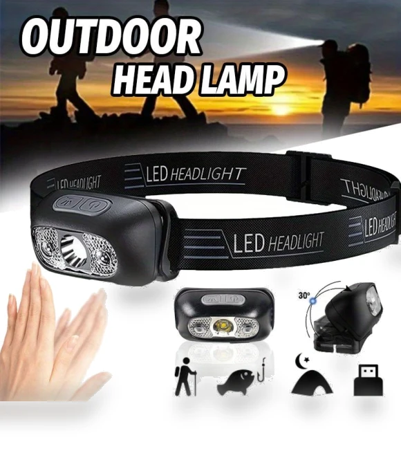 LED Sensor Headlight — Flashlights, LIUXING Fire Portable Lighting