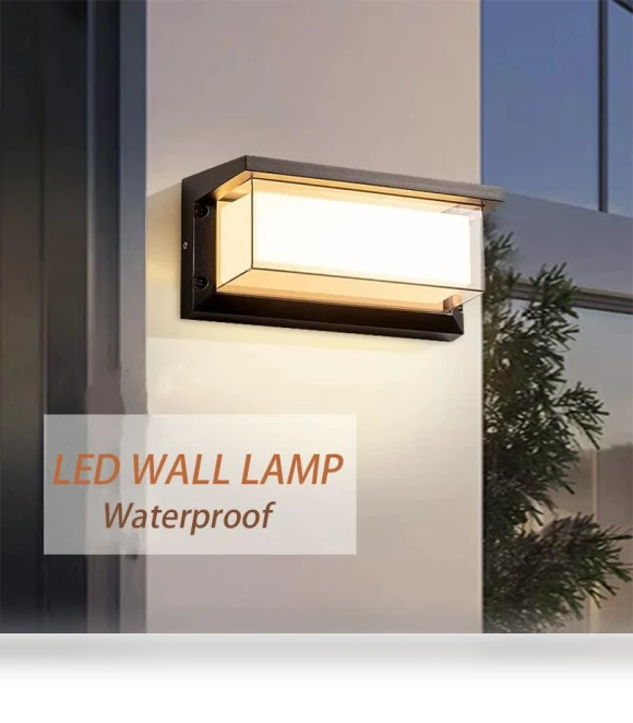 LED Wall Light with Motion Sensor — Outdoor Security & Flood Lighting, Lemo Nade