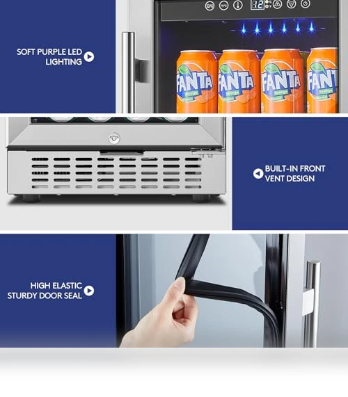 Mini Beverage Fridge Under Counter — Mini Fridges, BODEGA