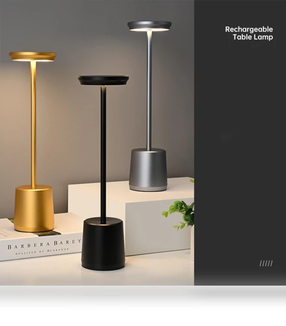 Rechargeable Bedside Lamp — Desk & Table Lighting, Holland Ham