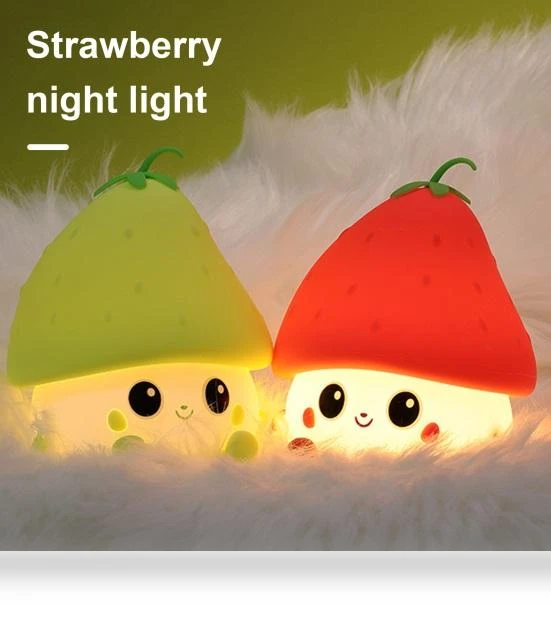 Silicone Kids Night Light with Strawberry Design — Night Lights, Amusedly