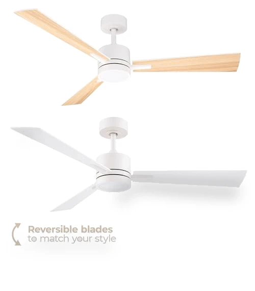 Smart 3-Blade Ceiling Fan with LED Light Kit — Ceiling Fan Lighting Solutions, East Grove Home