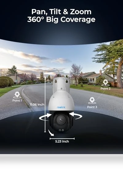 Smart 4K UHD PTZ Dome Security Camera — Security Cameras, Reolink Digital