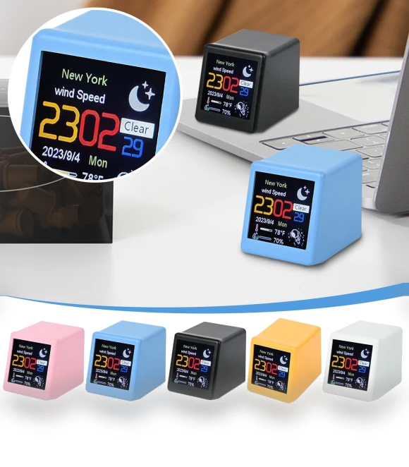 Smart Desktop WIFI Station — Alarms & Clocks, junzilan