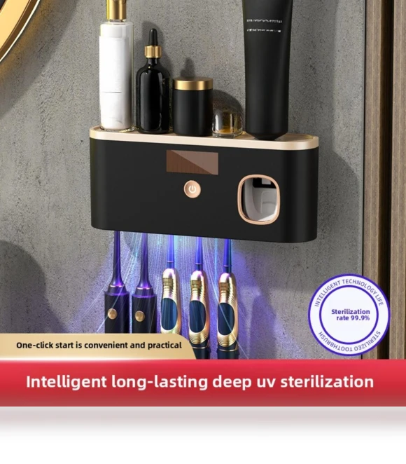 Smart Disinfecting Solution for Toothbrushes — Toothbrush Holders, JR-Studio