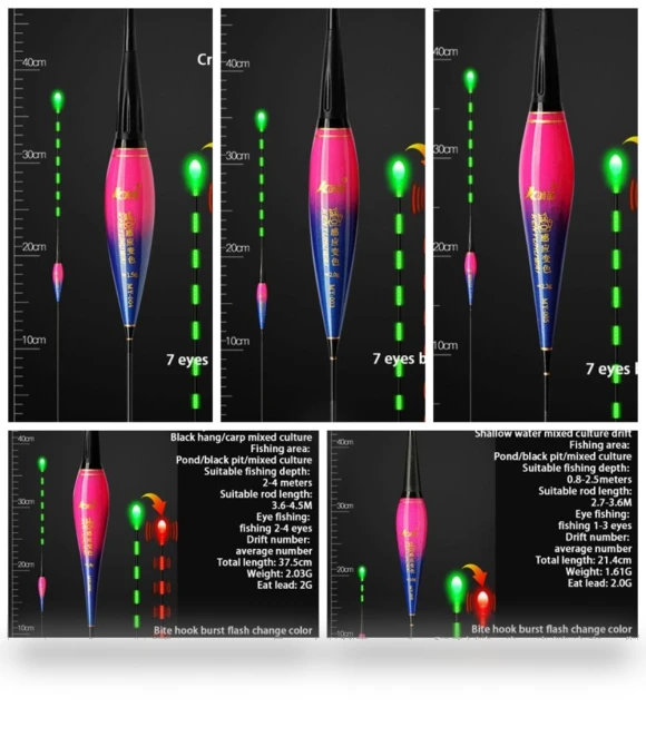 Smart Fishing LED Light Float — Bite Indicators, Baoshang