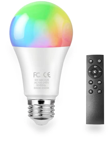 Smart Light Bulb with Remote Control — LED, GRV
