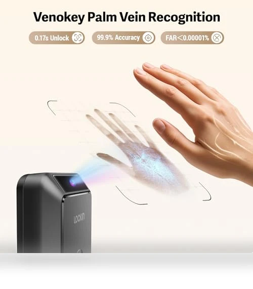 Smart Lock with Palm Vein Recognition — Biometric Security, Lockin