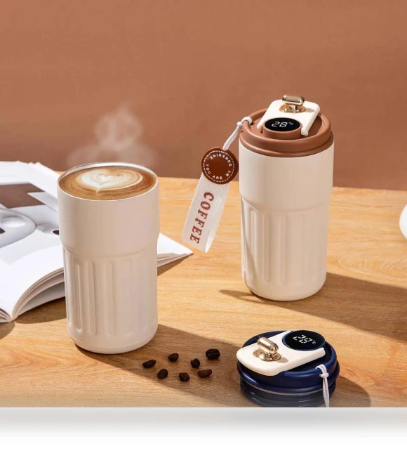 Smart Thermos with Temperature Display — Beverage Warmers, Garden Supplies My